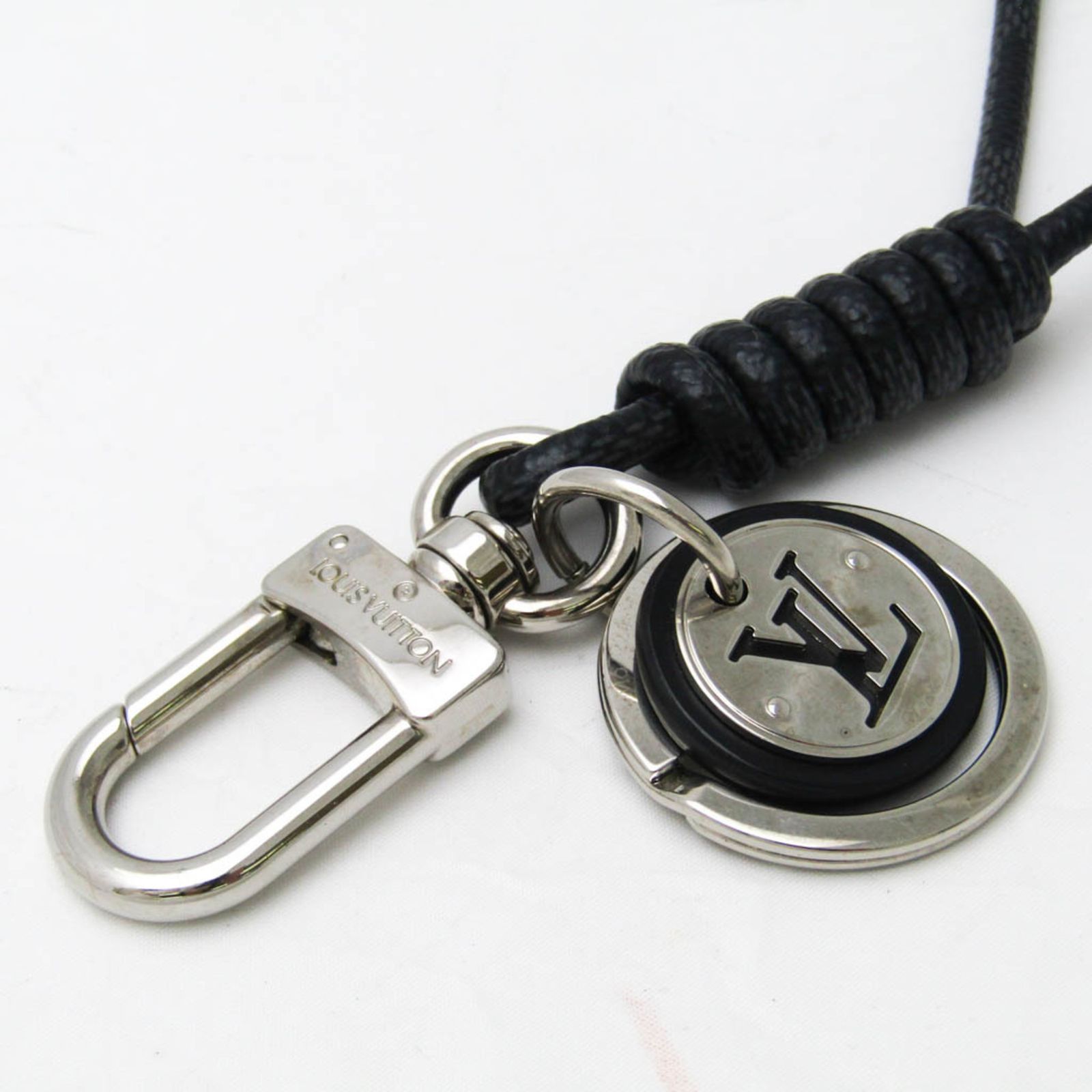 メチ　ルイヴィトン キーホルダー ダミエ レザーロープM67224 LOUIS VUITTON ルイヴィトン M67224 レザー ロープ キーリング ダミエ