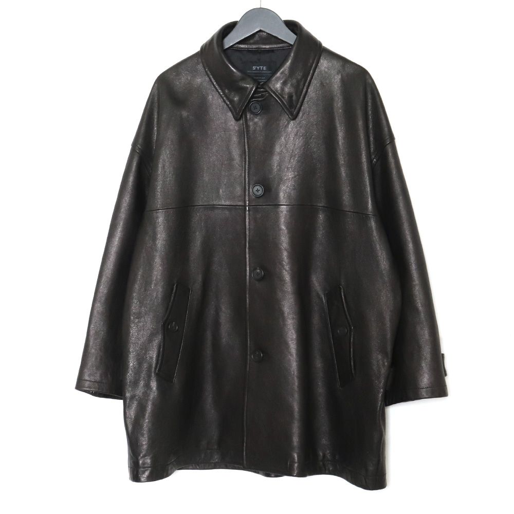 S'YTE YOHJI YAMAMOTO レザーカーコート サイズ3 - GRAIZ-UsedBrand