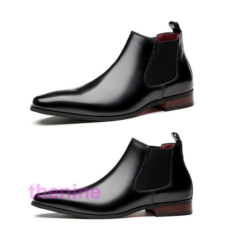 サイドゴアブーツ メンズ 牛革靴 本革 プレーントウ 歩きやすい 疲れ