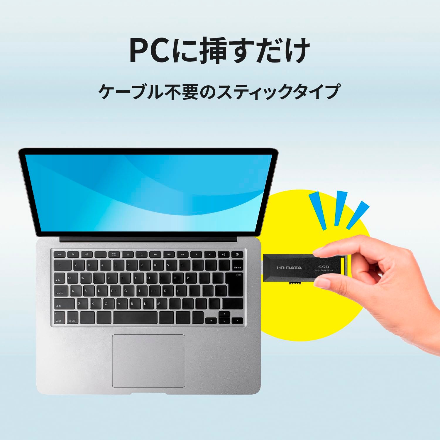 アイ・オー・データ IODATA スティックSSD テレビ録画/PC対応 1TB USB 