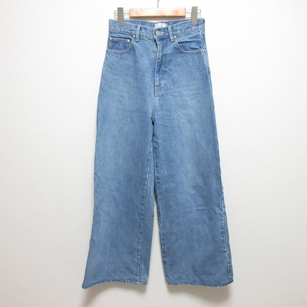 美品 24AW yori ヨリ Jane ワイドデニムパンツ YR22-24185AW サイズ36