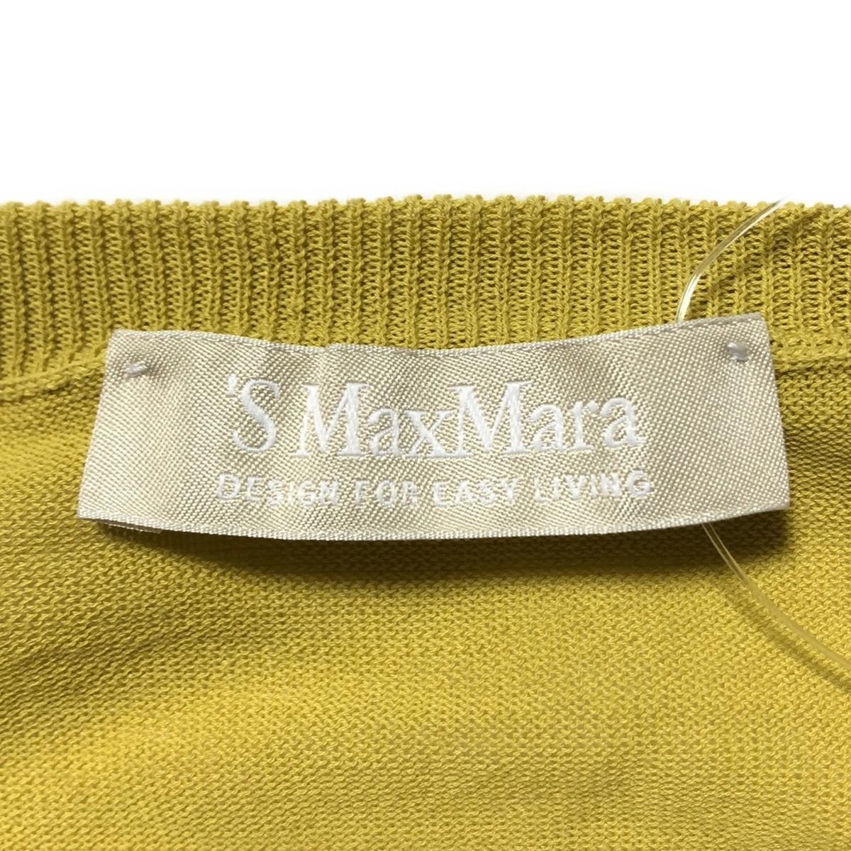 S Max Mara(マックスマーラ) カーディガン サイズL レディース美品  - マスタード 長袖 S Max Mara(マックスマーラ) カーディガン サイズL レディース美
