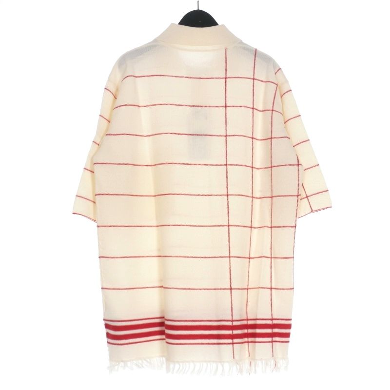 Maison Margieka アイボリー ストライプ ポロシャツ サイズ10 Maison Margieka アイボリー ストライプ ポロシャツ サイズ10