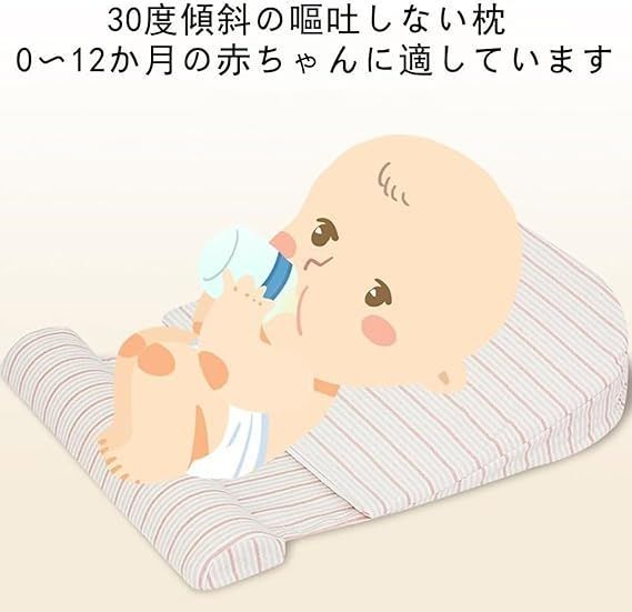吐き戻し防止ベビー枕 斜面保護
