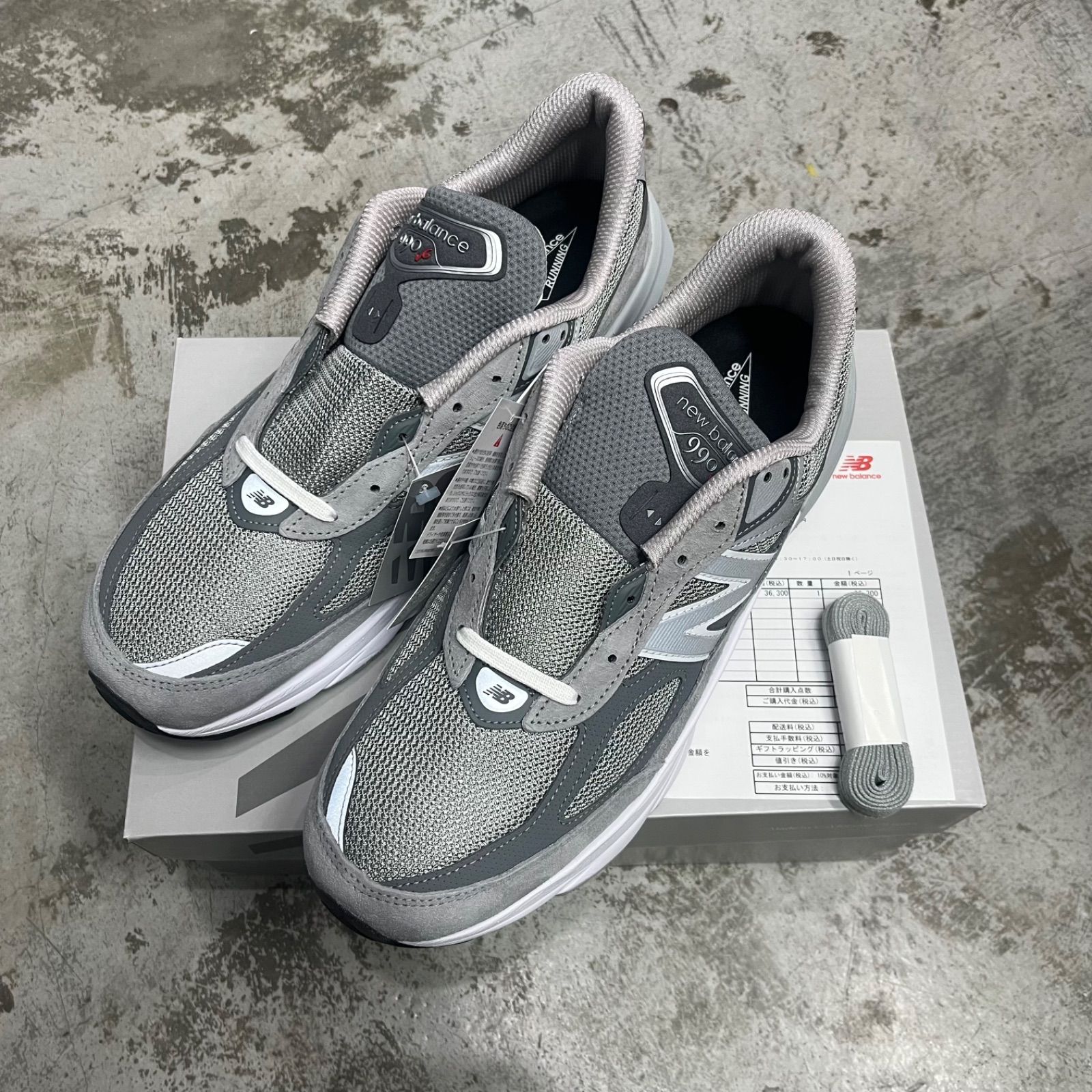 国内正規 未使用 New Balance 990V6 Gray スニーカー M990GL6 