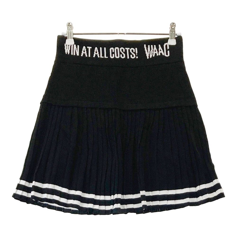 サイズ：1 WAAC ワック インナー付 ニット プリーツ スカート