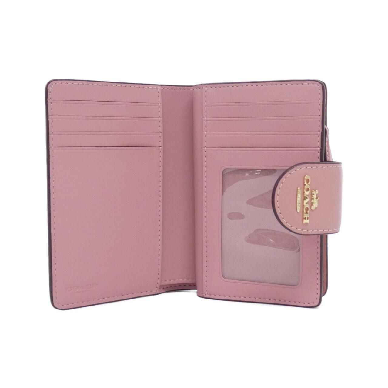 【新品未使用】COACH/コーチ長財布　CW786 ピンク COACH コーチ 財布 長財布 FCW786 CW786 タン×ピンクペタル