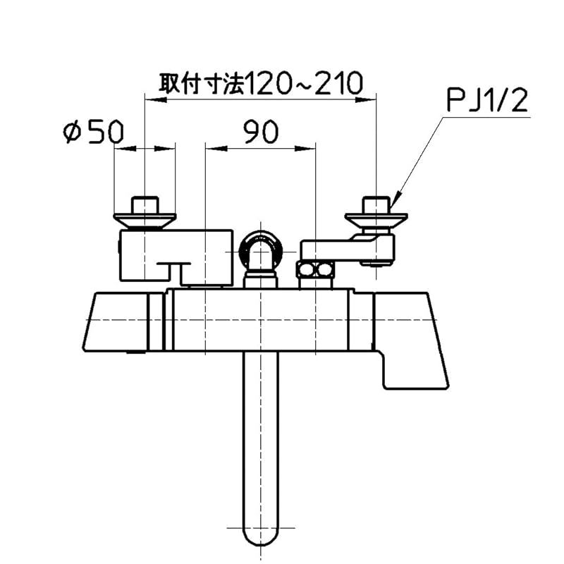 サーモシャワー混合栓 浴室用