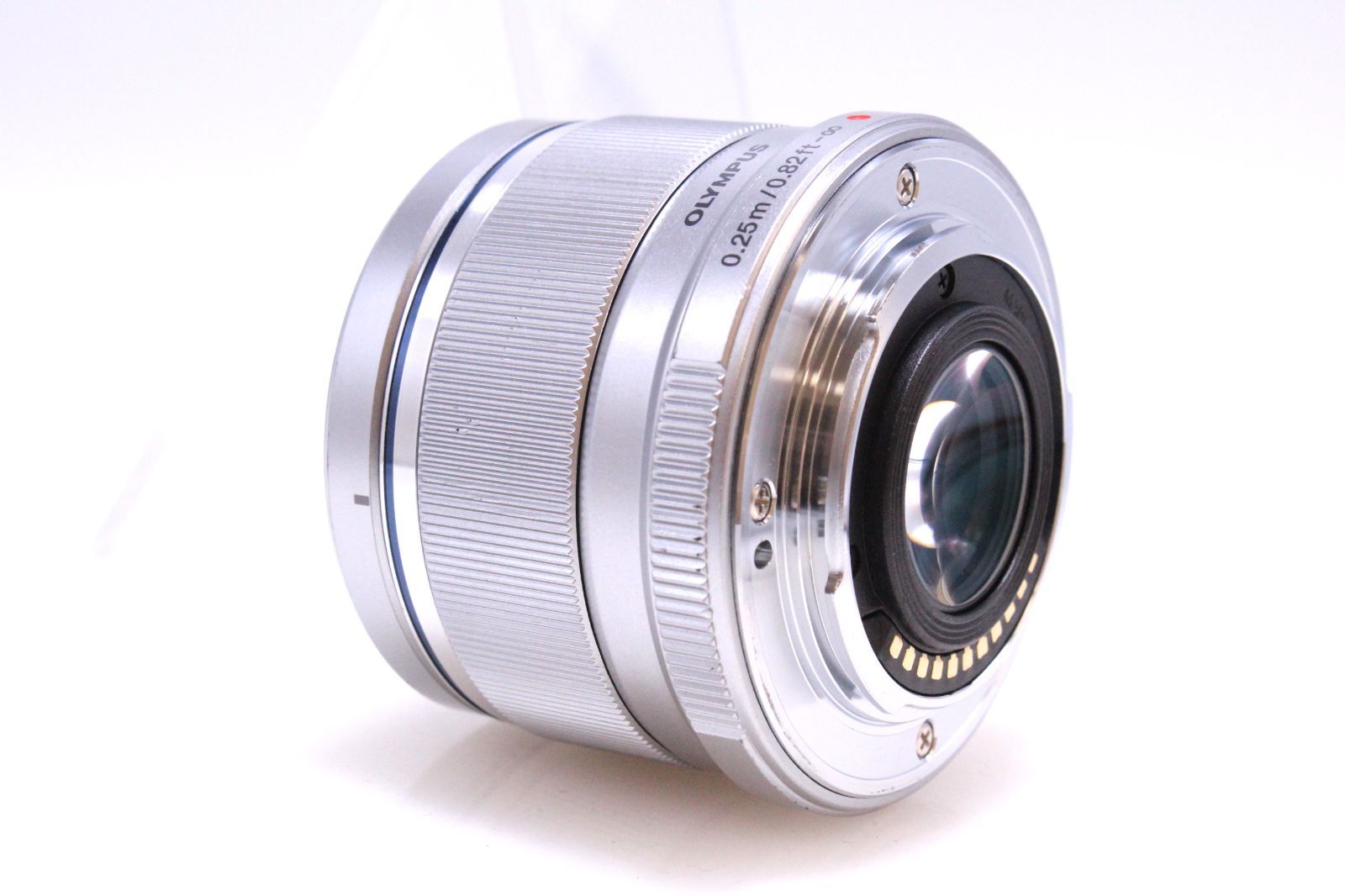 美品】OLYMPUS M.ZUIKO DIGITAL 25mm F1.8 シルバー マイクロ 美品】OLYMPUS M.ZUIKO DIGITAL 25mm F1.8 シルバー マイクロ