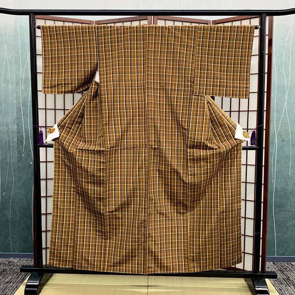 着物表地 本場小千谷縮（無地・黄色） - yorimichi KIMONO ～週末きもの