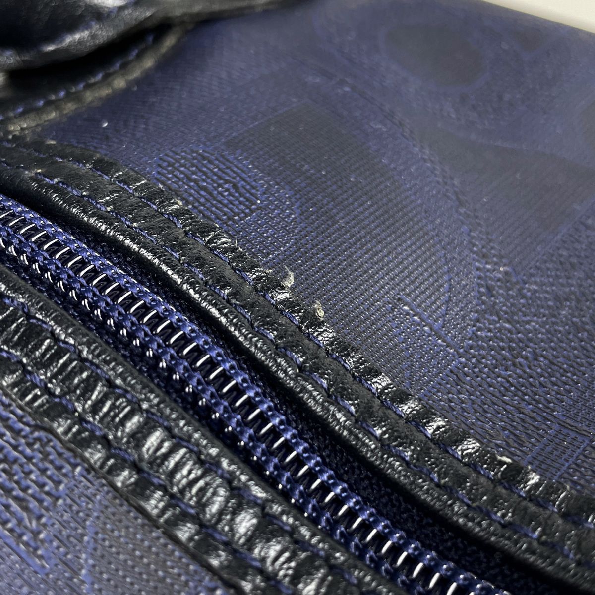 クリスチャン・ディオール　 ロゴ入り ボストンバッグ　ネイビー 中古・古着通販】Christian Dior (クリスチャン ディオール