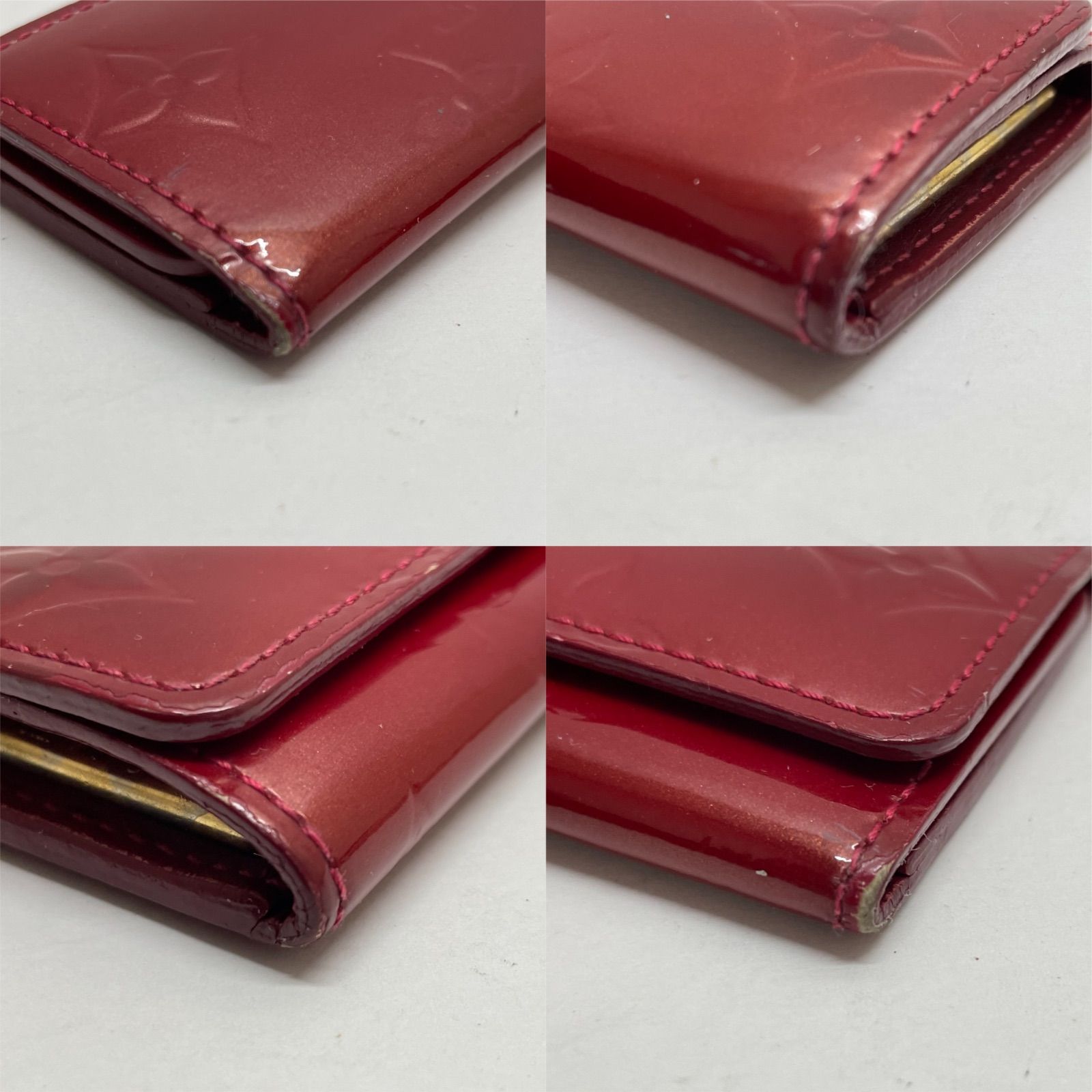 鑑定済 ルイヴィトン ヴェルニ お買得 バイオレット キーケース4連