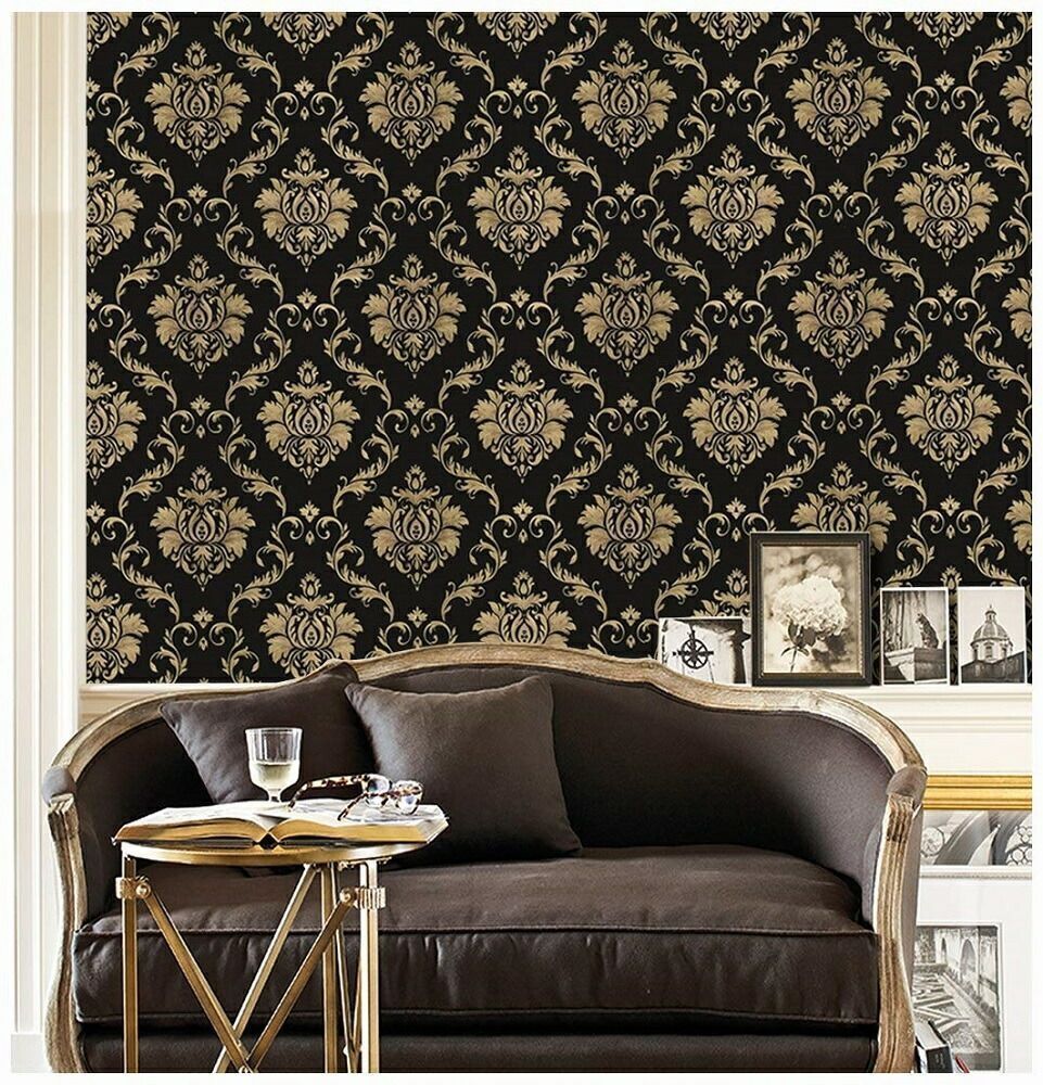3ロールセット ダマスク柄 壁紙 シール壁紙 壁紙シート はがせる壁紙