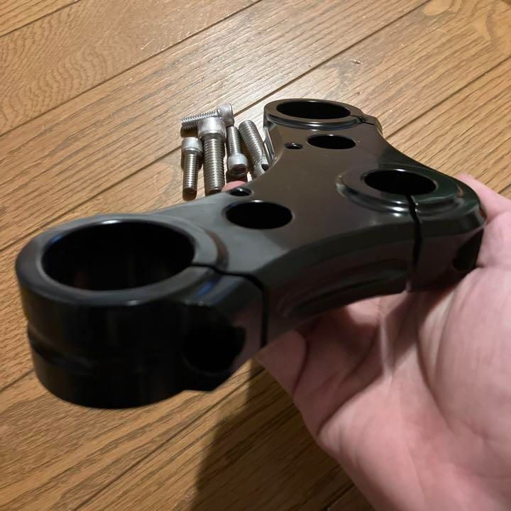 ハーレー　スポーツスター　XL1200x ワイドトリプルツリー 青いデニム柄で彩られたロー&ロングのフォーティーエイト（2018