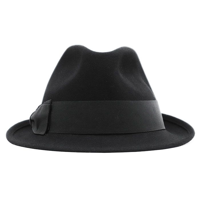 極美品】CELINE PARIS セリーヌ パリ ハット フェドラ ロゴ グログラン  