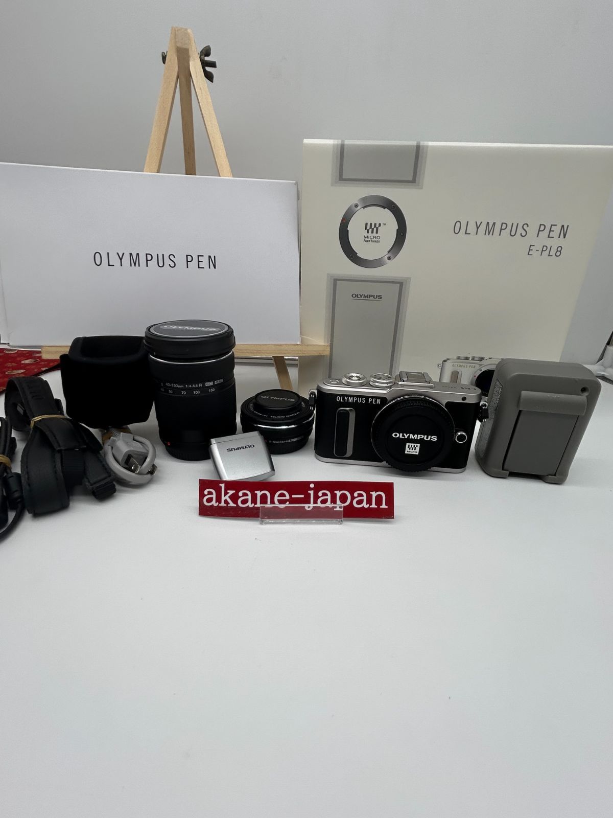 【シャッター132回】OLYMPUS PEN E-PL8 レンズキット#137 極美品シャッター132回】OLYMPUS PEN E-PL8 ダブルレンズキット