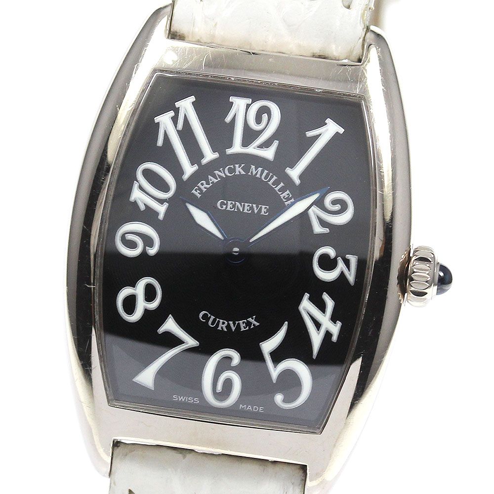 フランクミュラー FRANCK MULLER 1752QZ トノー カーベックス K18WG クォーツ レディース _765086