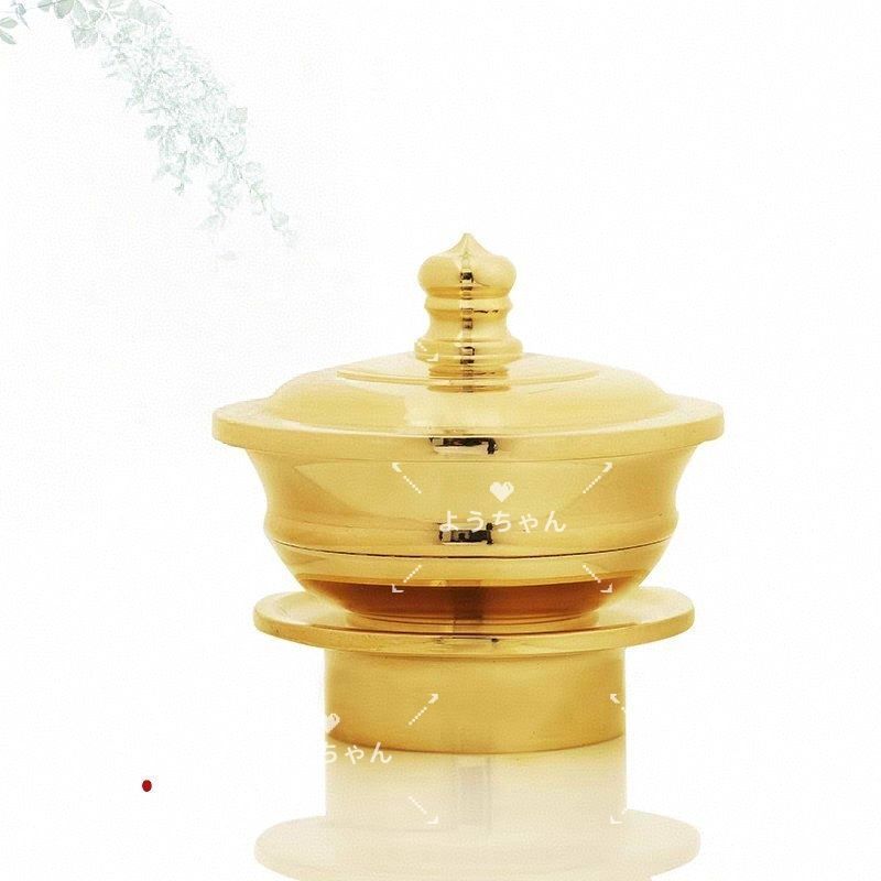 仏教・密教法器　洒水器　塗香器　新品未使用品 Amazon.co.jp: 塗香器 洒水器(舎水器) 中型 直径7.5cmと直径7cm