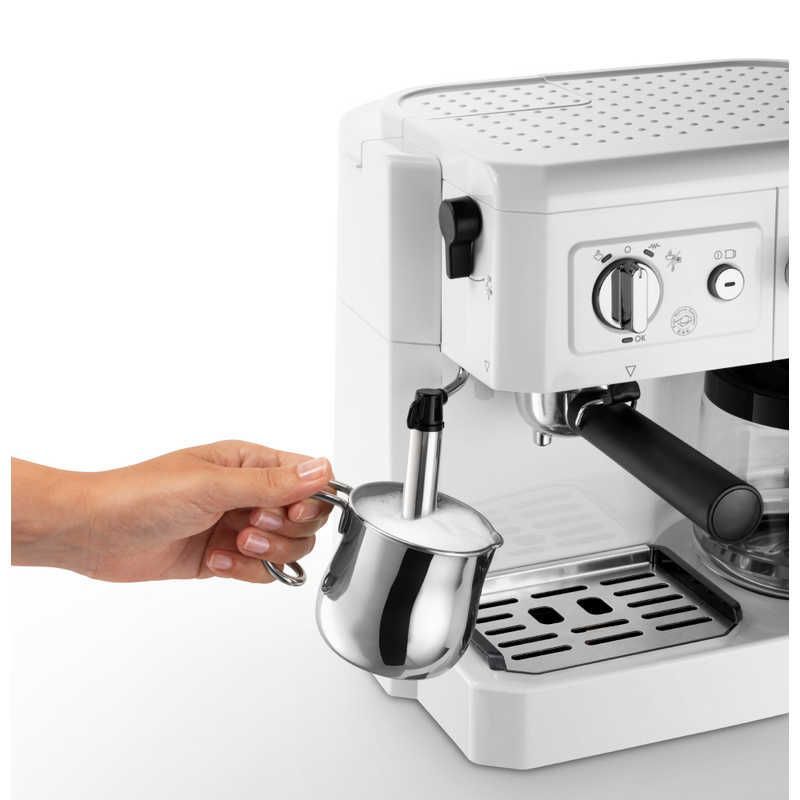 送料無料 ♥ 未開梱 デロンギ ｢エスプレッソマシン兼用｣コーヒーメーカー BCO410J-W