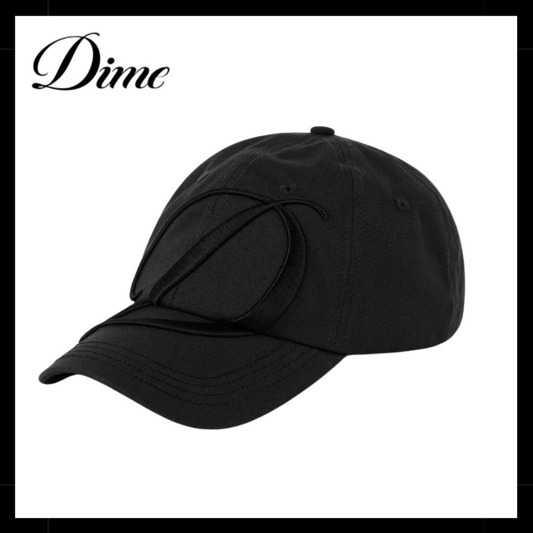 Dime ダイム Big Cursive Low Pro Cap/ Black / キャップ、帽子