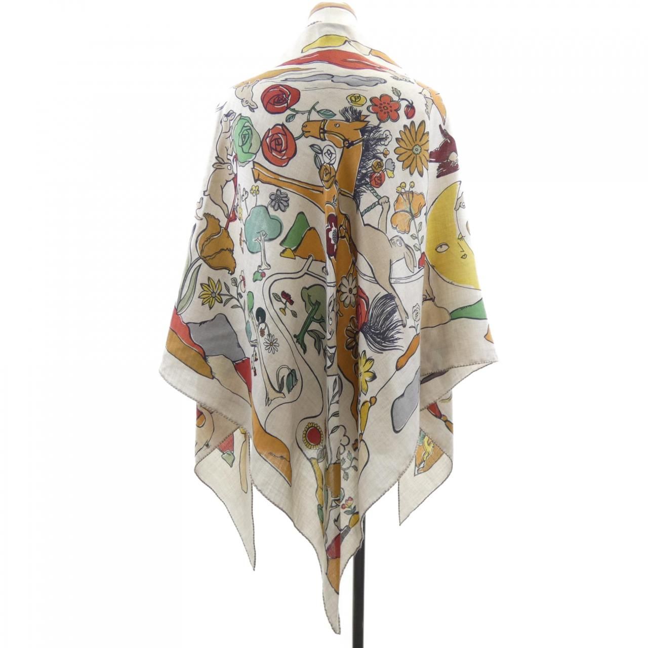 エルメス HERMES トライアングルジェアン ショール