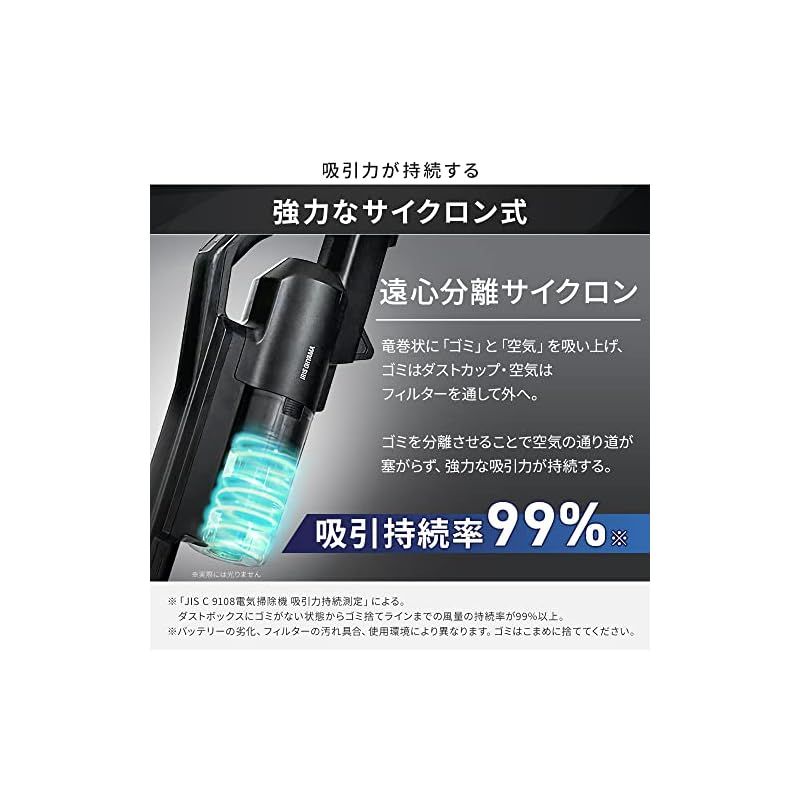 アイリスオーヤマ(IRIS OHYAMA) 掃除機 コードレス ベスト サイクロン
