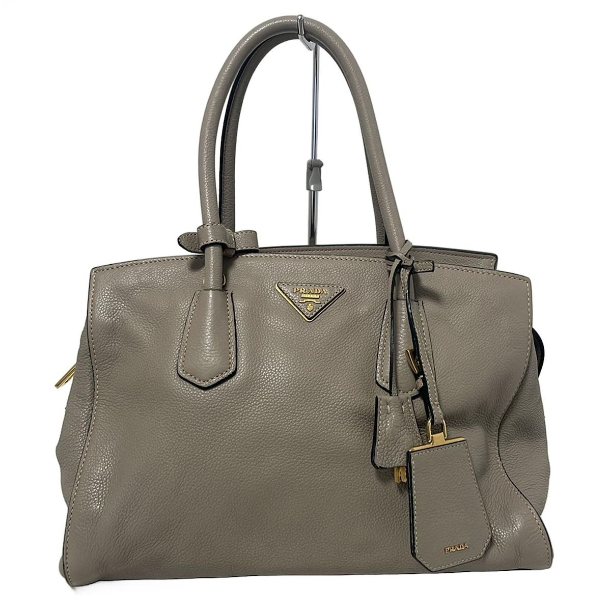 PRADA(プラダ) ハンドバッグ - BN2769 グレーベージュ レザー