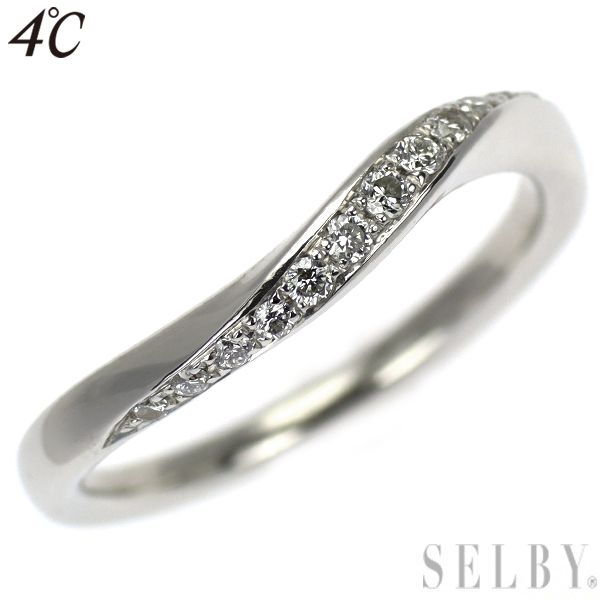 4°C プラチナ　リング　pt1000 8号 4°Cプラチナリング 8号 4°C プラチナ リング pt1000 8号