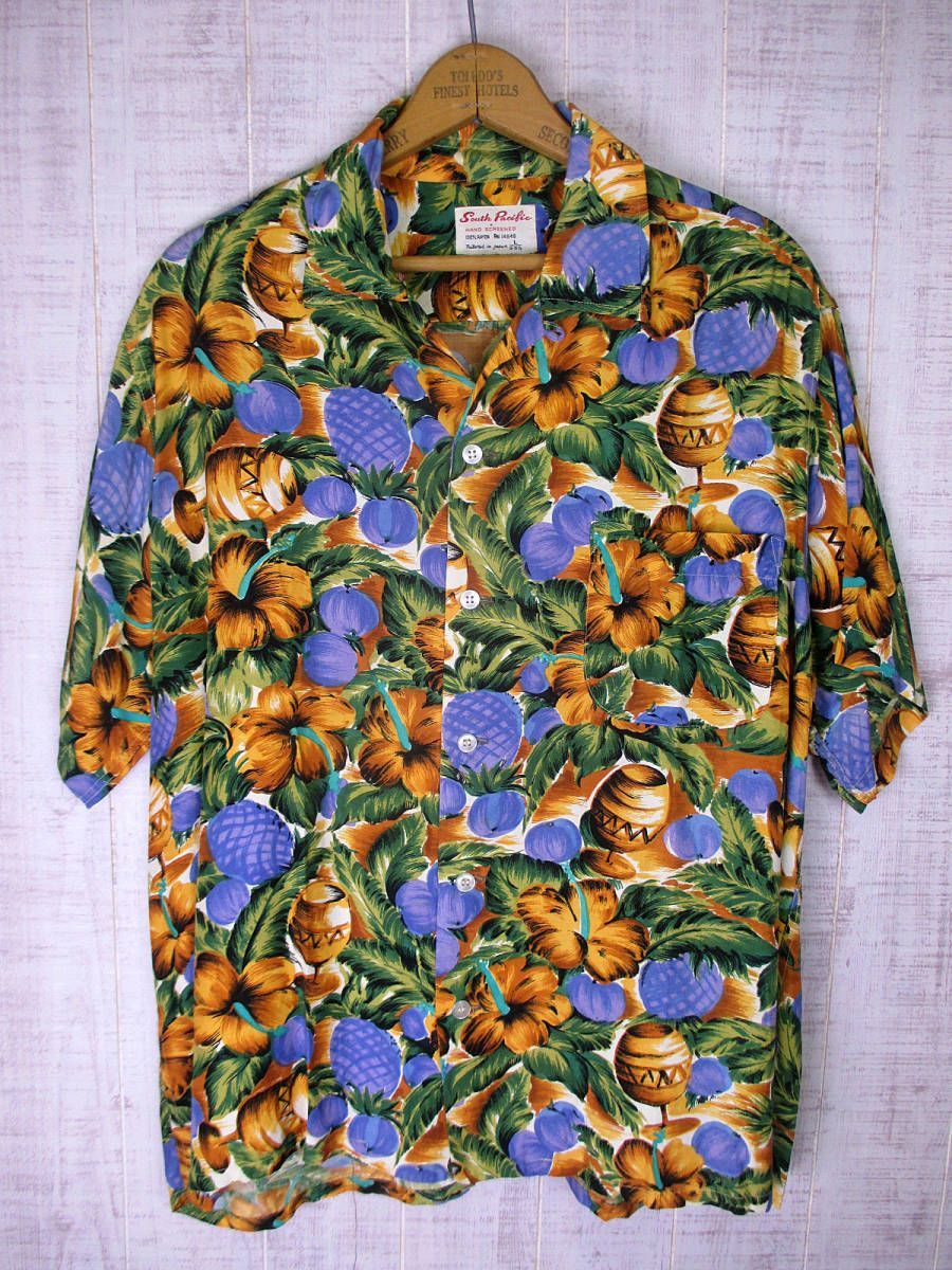 60s South Pacific ヴィンテージ シャツ アロハシャツ 60s South Pacific ヴィンテージ シャツ アロハシャツ - メルカリ