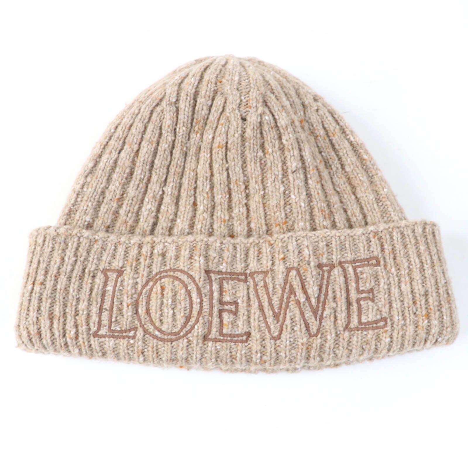 ロエベビーニーloewe ニット帽 ベージュ