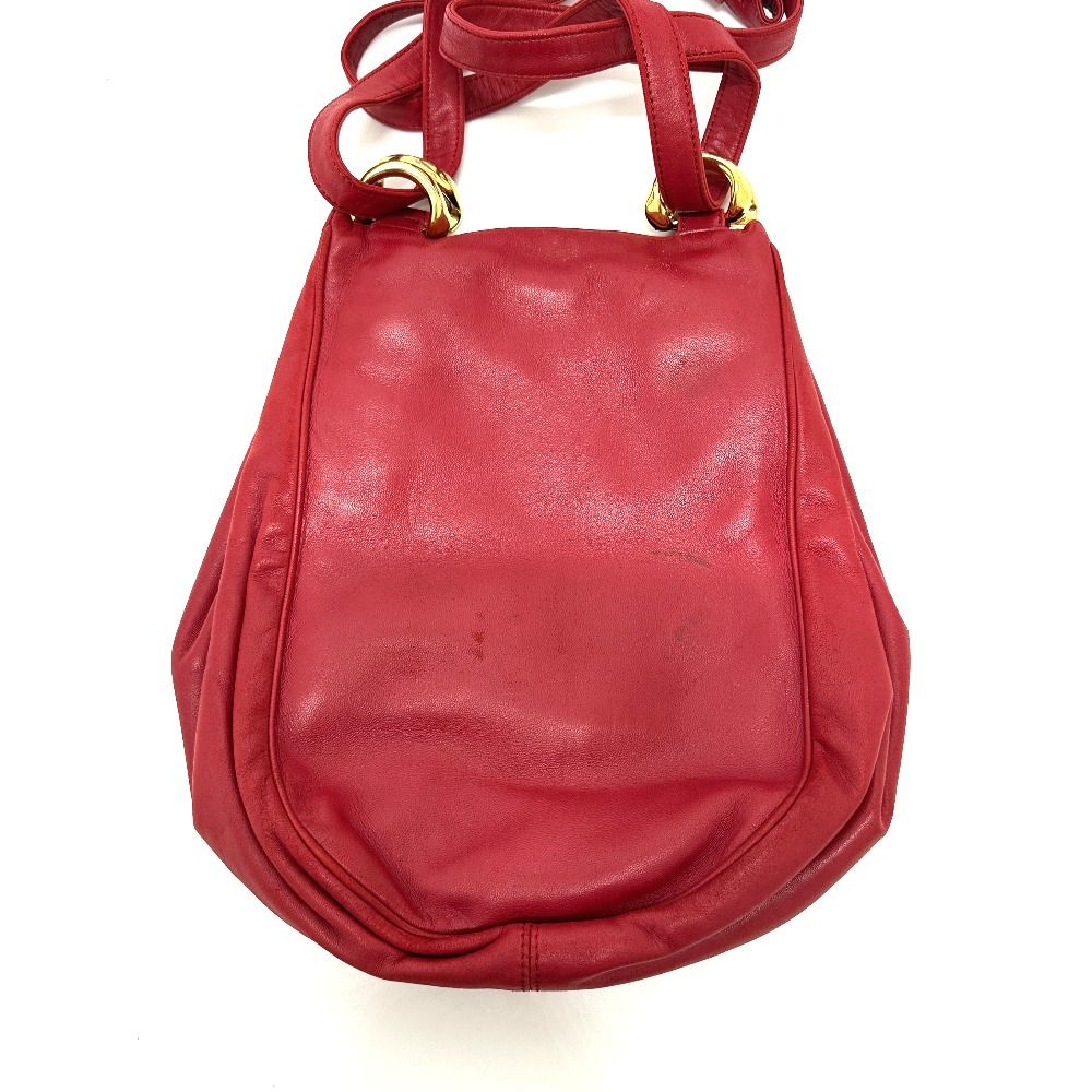 美品 ロエベ LOEWE レッド レザー ストライプ ショルダーバッグ LOEWE ロエベ ショルダーバッグ ロゴ レザー レッド - メルカリ