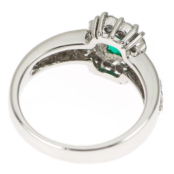 Pt900 エメラルド ダイヤモンド リング 0.51ct D.64ct - メルカリ