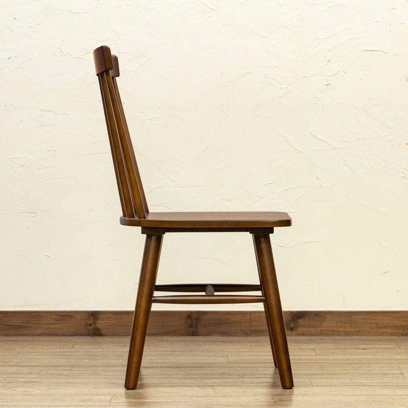 ウインザー調回転チェアPolda　2脚セット　ブラウン ウィンザー調回転チェア Polda 2脚セット 座面高 約41.5cm 座面回転式