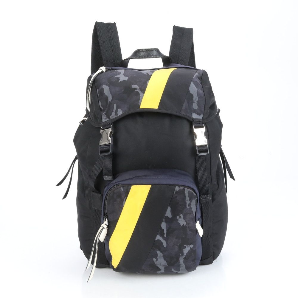 PRADA テスート バックパック リュックサック 三角ロゴ 迷彩 カモフラ