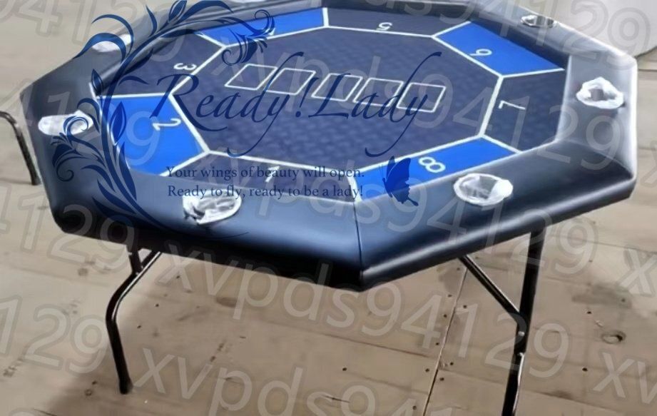 ポーカーテーブル 折りたたみ 10人対応 家庭用 チップラック付き 2653 ポーカーテーブル 折りたたみ 10人対応 家庭用 チップラック付き 2653