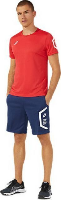 asics アシックス TEAM HEX KNIT HARF PNT RE ピーコート M 2031D911 400 | スポーツ メンズ M 紺 服 衣類 衣料品ウェア ウエア ボトムス ズボン ドライトレーニングハーフパンツ ショートパンツ 吸汗速乾 快適