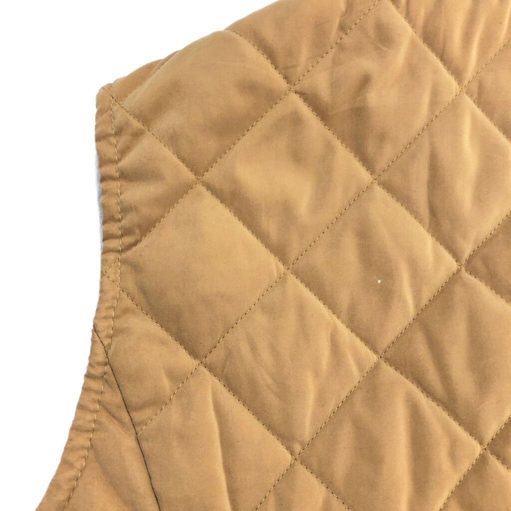 Barbour - Barbour バブアー MICROFIBRE QUILT WAISTCOAT キルティングベスト ベージュ(レディース 10)中古 古着 U3357 Barbour バブアー MICROFIBRE QUILT WAISTCOAT キルティングベスト