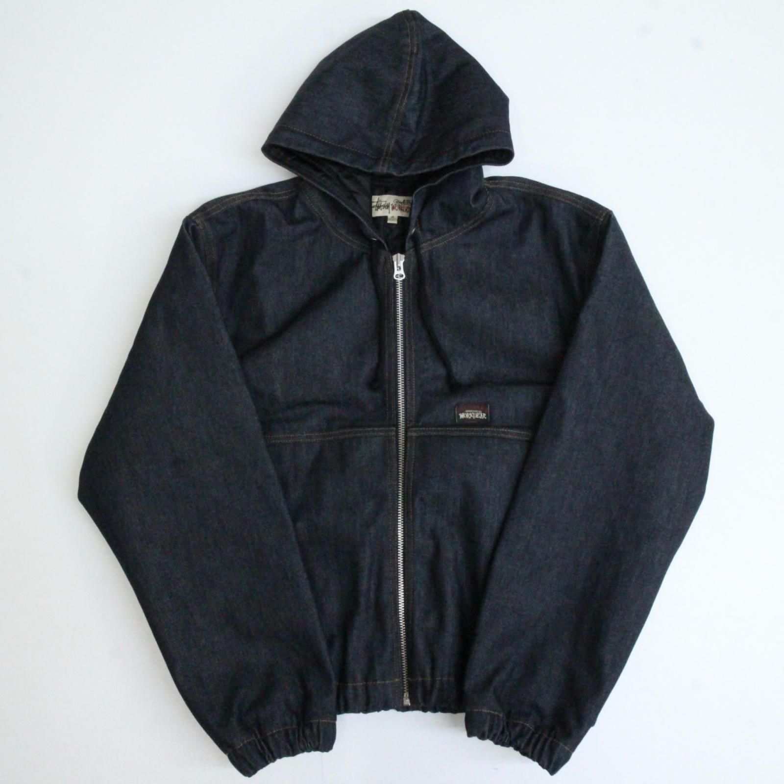 On Jacket メンズ S ホワイト/ブラック 物流センター】 STUSSY | ステューシー デニム INSULATED WORK