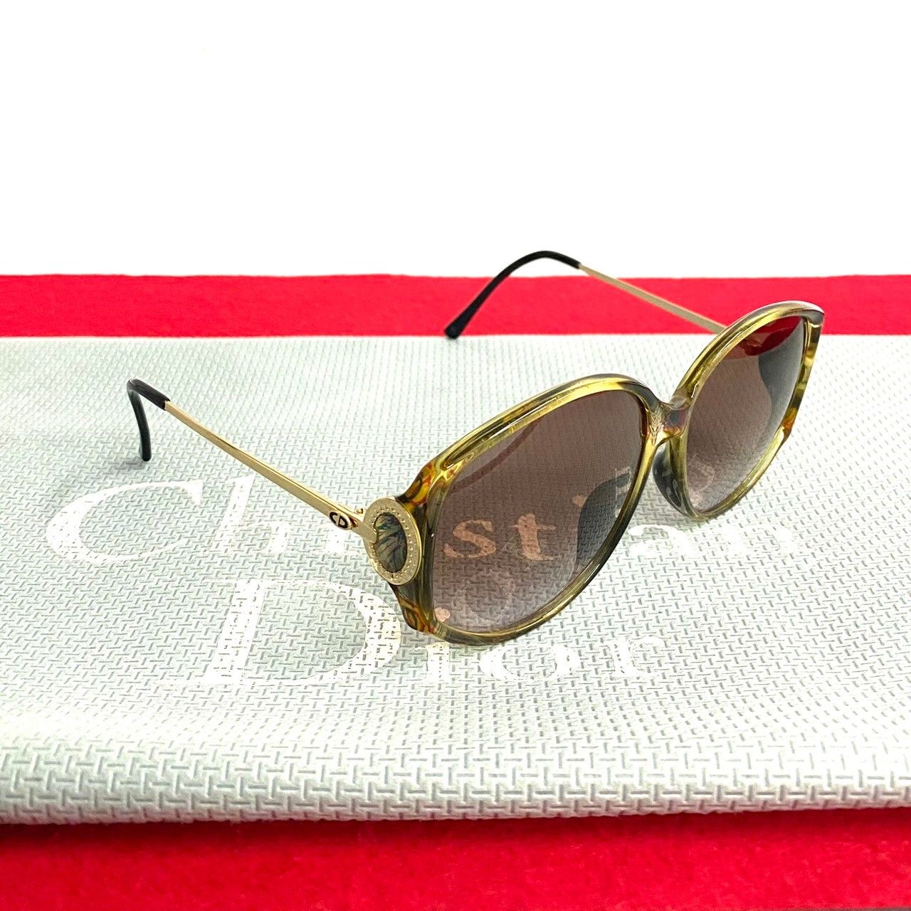 極 美品 Christian Dior ディオール CDロゴ プラスチック GP 60