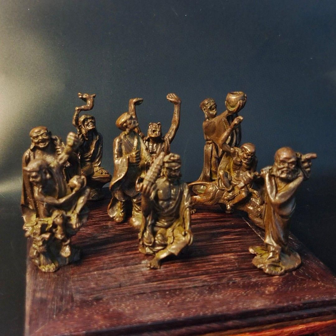 銅製 十八羅漢家 装飾 茶道具 香道具 装飾品 工芸品 美術品 銅 細工 蓮華