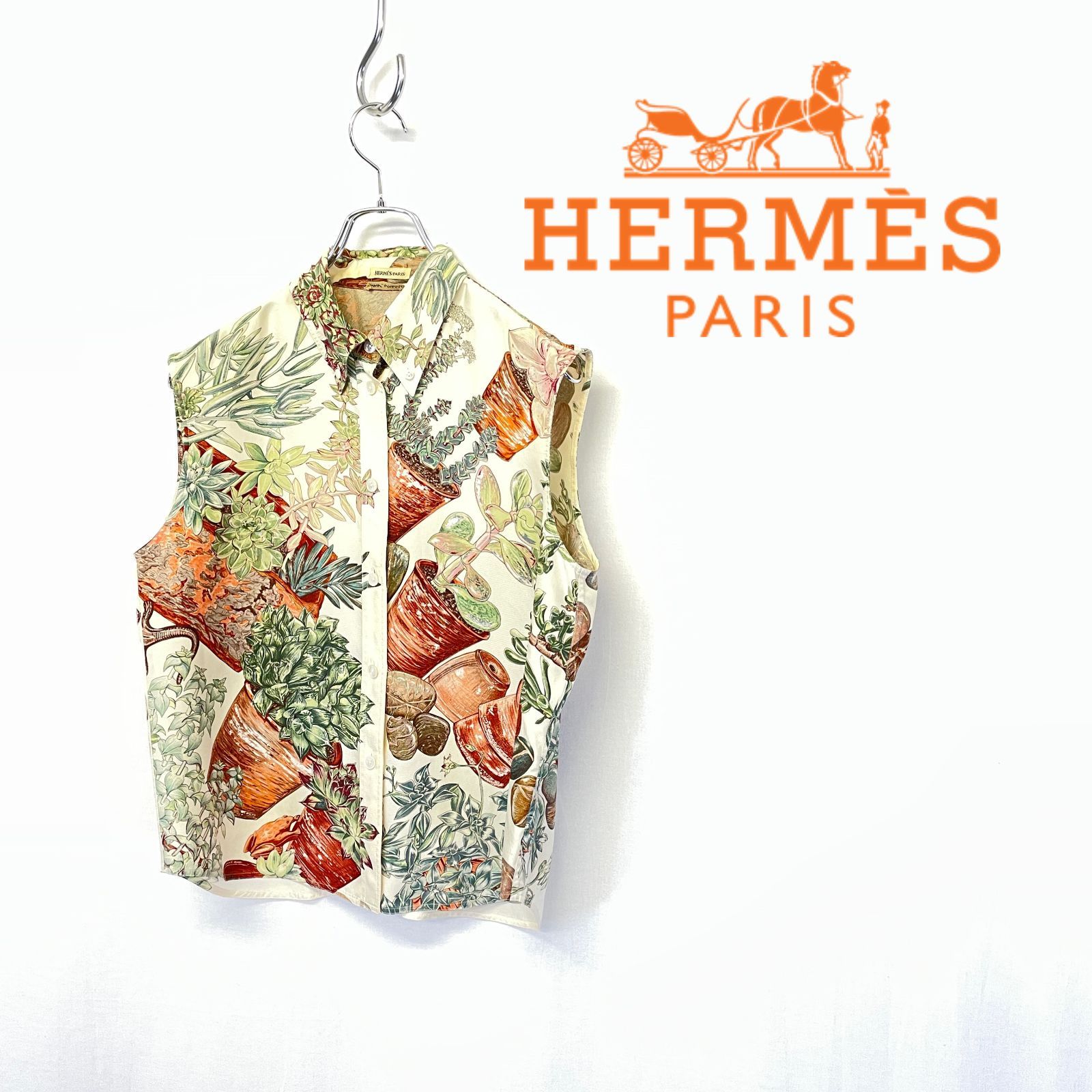 HERMES エルメス マルタン マルジェラ期 シルク シャツ