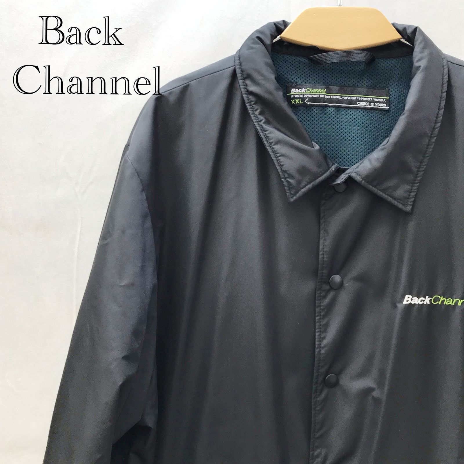 Back Channel バックチャンネル COACH JACKET コーチジャケット ジャケット XXL ブラック メンズ
