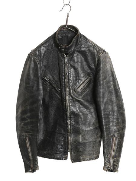 メンズ 60s KEHOE 逆ハ ビンテージ ライダース ジャケット レザー