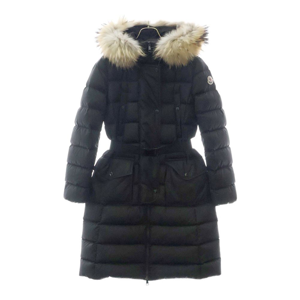 MONCLER モンクレール 21AW KHLOE GIUBBOTTO G20931C51202 68065 ベルト付きダウンコート ブラック レディース