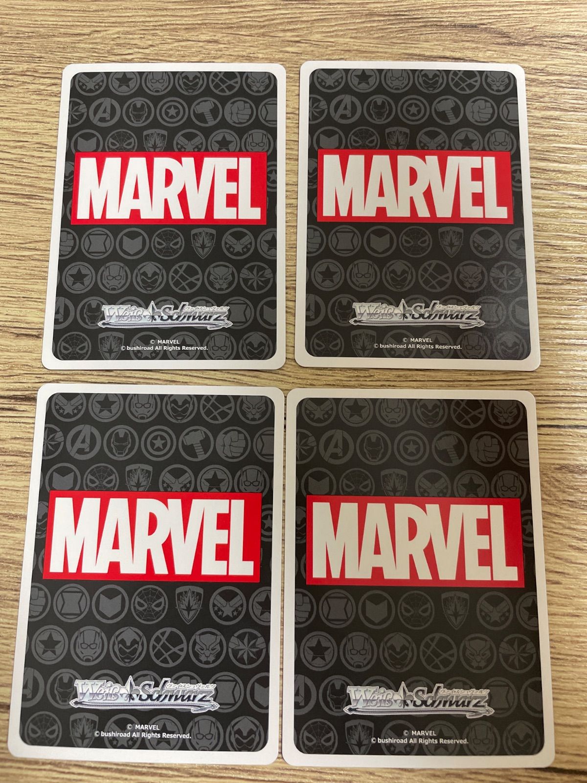 4枚 MARVEL PR 箔押し仕様 地球最強のヒーロー集団