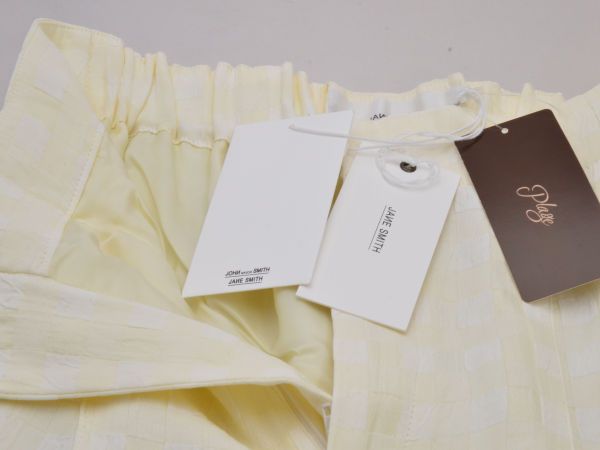 プラージュ Plage JANE SMITH CHECK JOD パンツ 38サイズ オフホワイト  