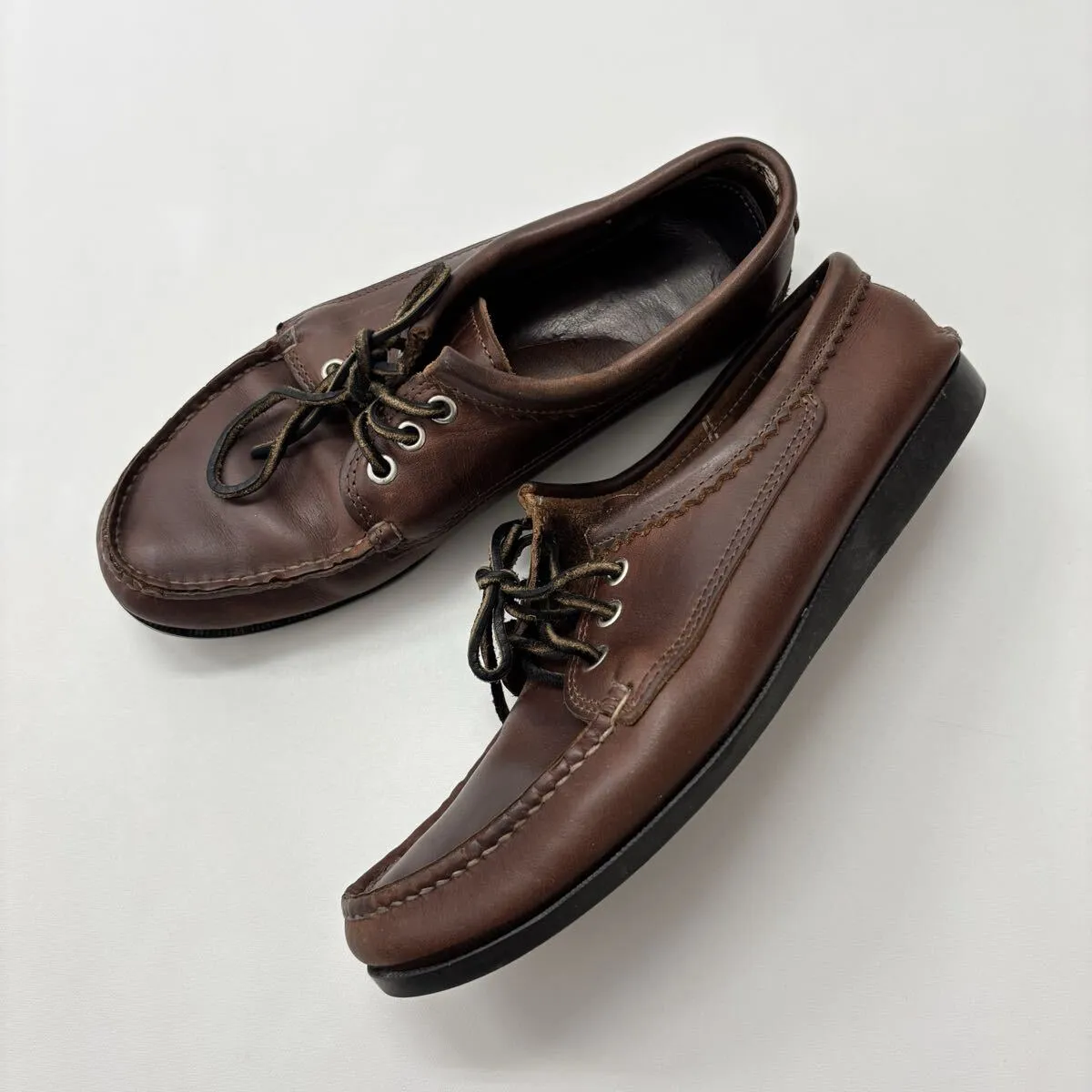 【未使用】Quoddy Trail Moccasin デッキシューズ（プー92） QUODDY TRAIL MOCCASIN ''BLUCHER'' (BLACK) – THE STORE BY MAIDENS