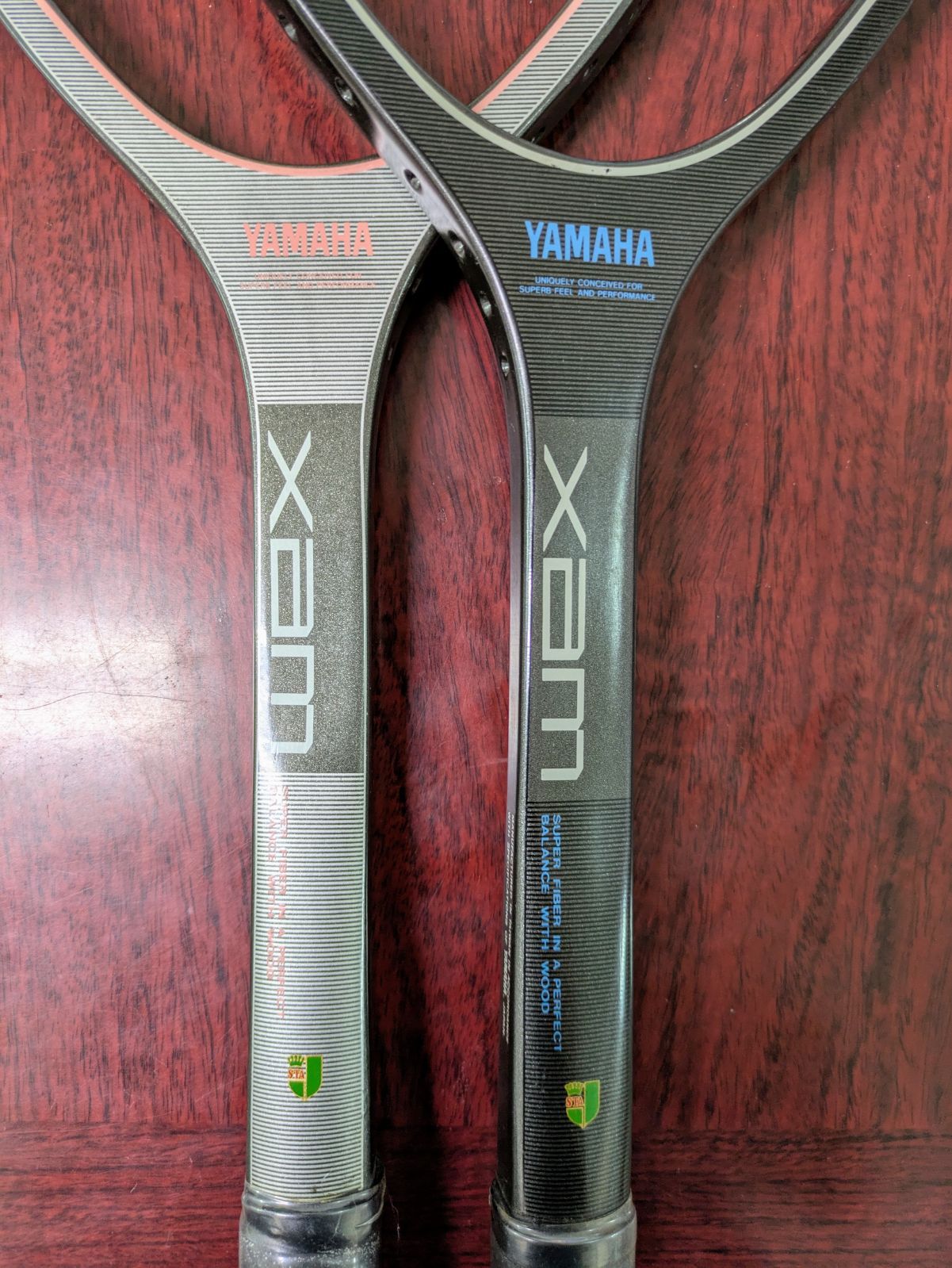 【新品・未使用】✨希少✨YAMAHA XAM 木製テニスラケット 2本セット 新品・未使用】✨希少✨YAMAHA XAM 木製テニスラケット 2本