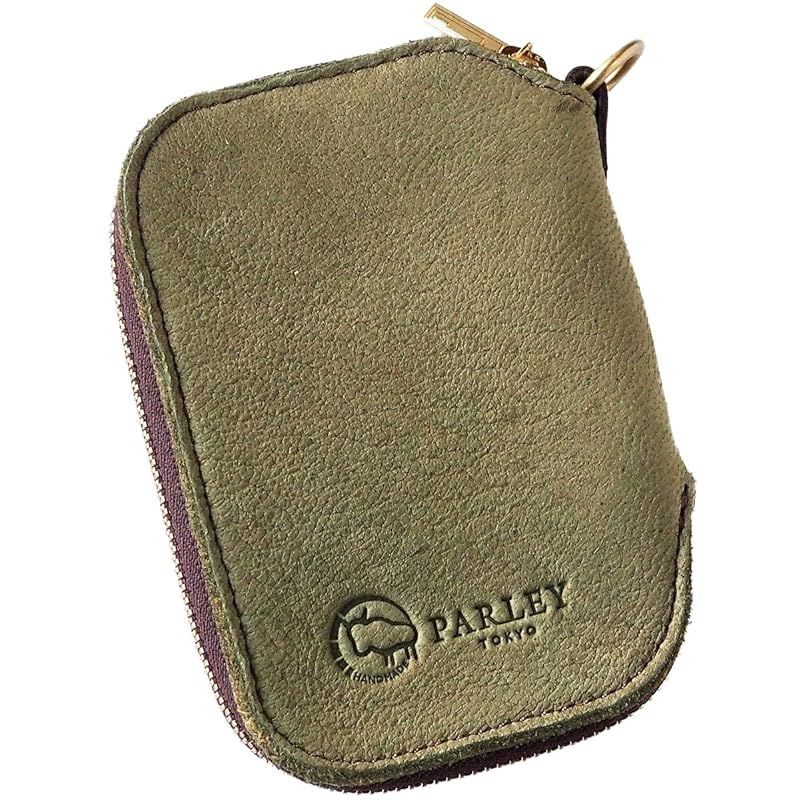 【新着商品】[革工房PARLEY] パーリィー スマートキーケース キーケース “ELK”（エルク） メンズ レディース 男女兼用 カーキ [FE-68] スマートキー 2個収納 最大3個 取付可能 ミニ財布
