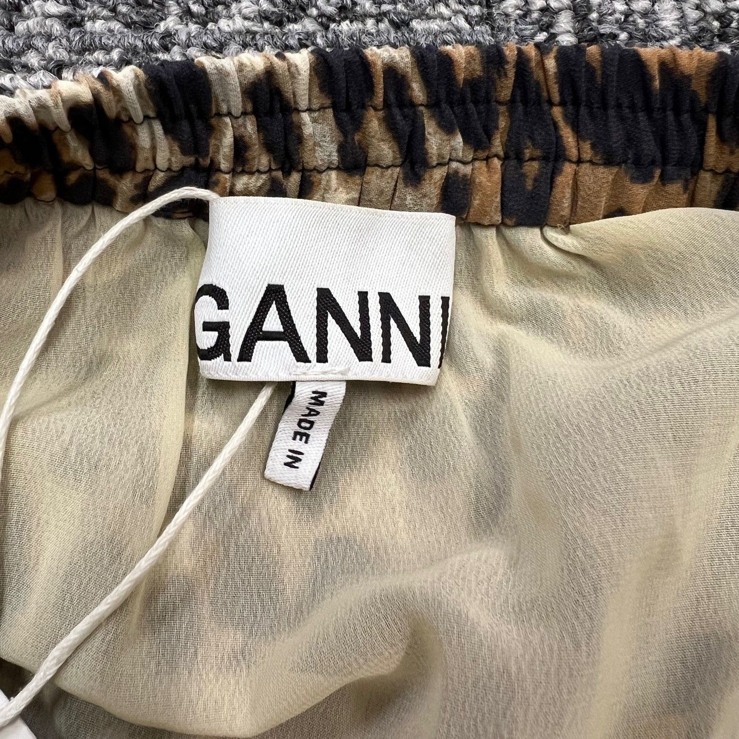 レオパードプリントスカート マキシスカート